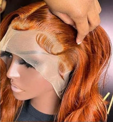 13x4 Orange Ginger Color HD Frontal (22Inch)