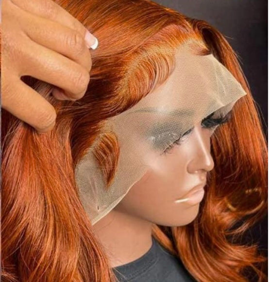 13x4 Orange Ginger Color HD Frontal (22Inch)