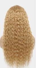 Honey Blonde Bob Curly Lace Front Wig