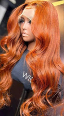 13x4 Orange Ginger Color HD Frontal (22Inch)