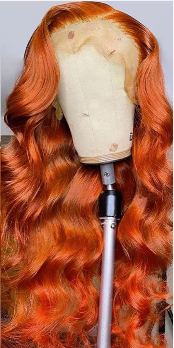 13x4 Orange Ginger Color HD Frontal (22Inch)